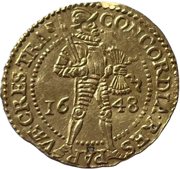 Netherlands Utrecht Gold Ducat - 1648 | Year of Independence