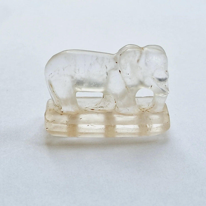 Indus Valley Rock Crystal Elephant Votive Pendant Talisman - 1st Millenium CE | Zelnik Collection