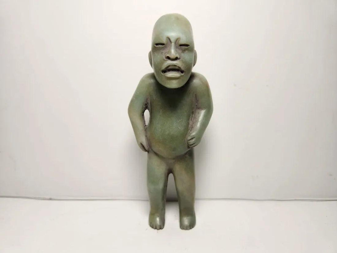 Olmec Jade Standing Figure - 12th Century BCE to 4th Century CE | Important Find