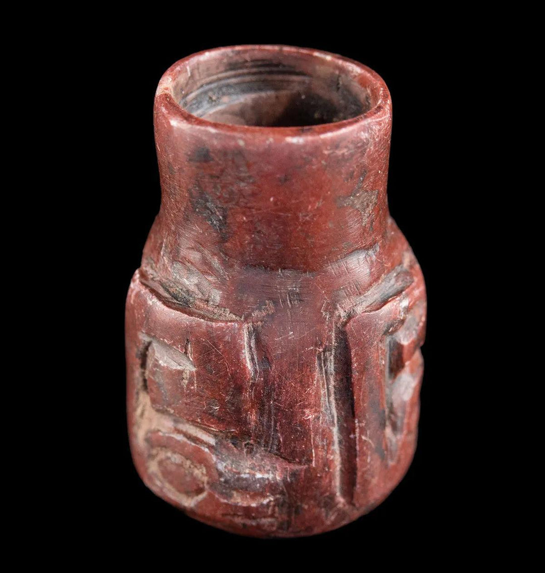 Chavin Jasper Cupisnique Jar - 13th to 5th Century BCE | Pre-Columbian Ritualistic Artifact