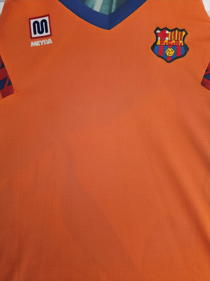 Ronald Koeman 4 Barcelona 1991-1992 Away - Signed Soccer Shirt | UEFA Europa Cup I