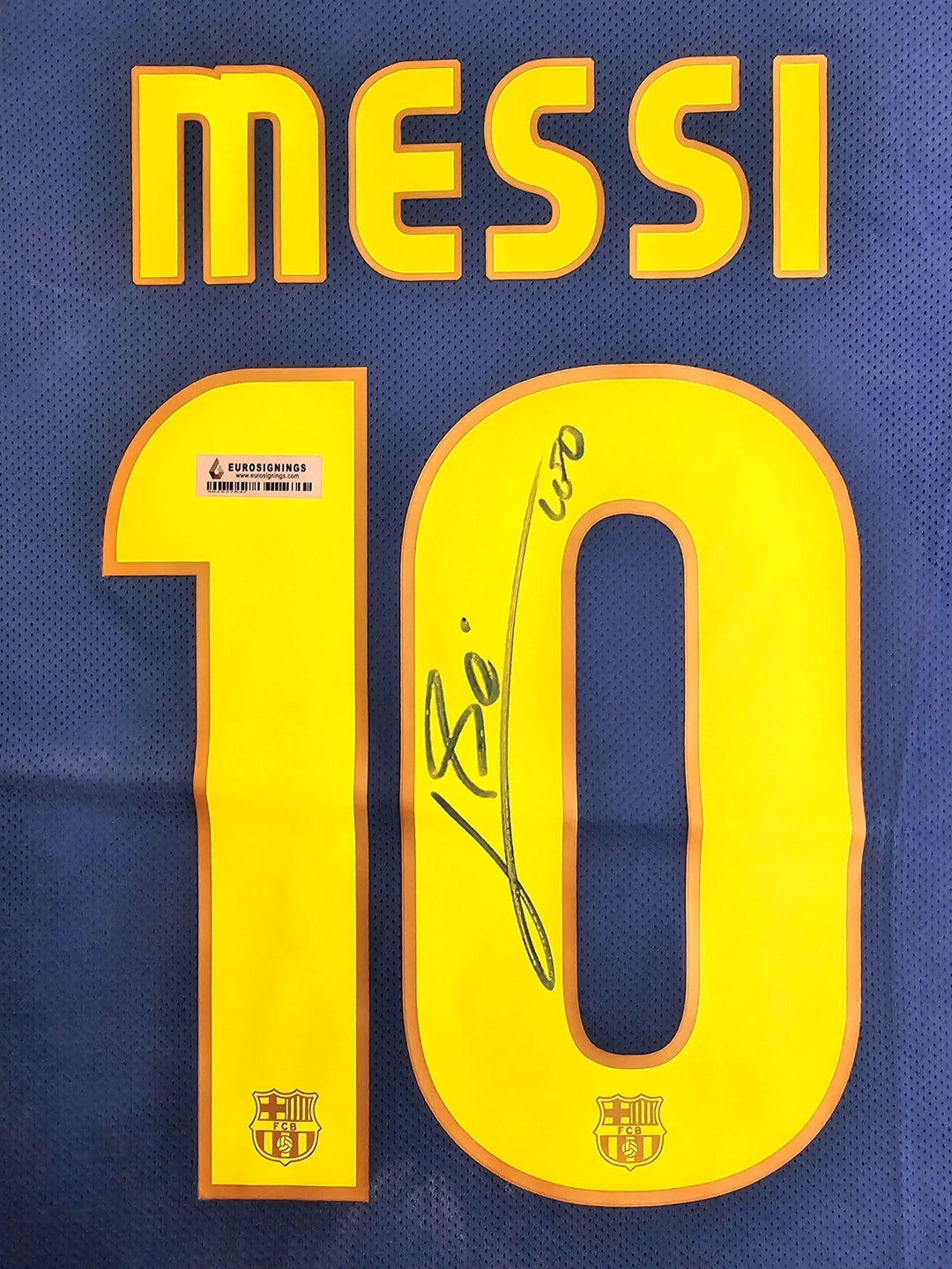 Lionel Messi 10 Barcelona 2008-2009 Home - Signed Soccer Shirt | UEFA Champions League Triumph