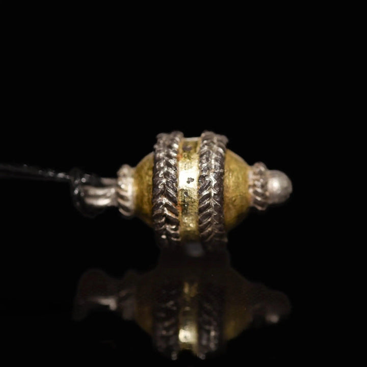 Viking Silver & Gold-Plated Sphere Pendant - 9th to 12th Century CE | Wearable Antique Elegance