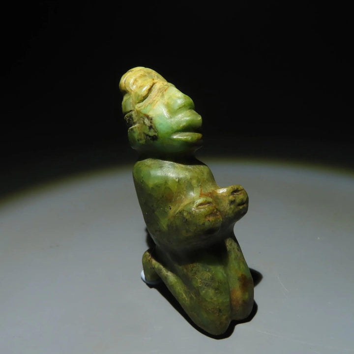 Mixtec Jade Anthropomorphic Figure - 13th to 14th Century CE | Exquisite Pre-Columbian Art