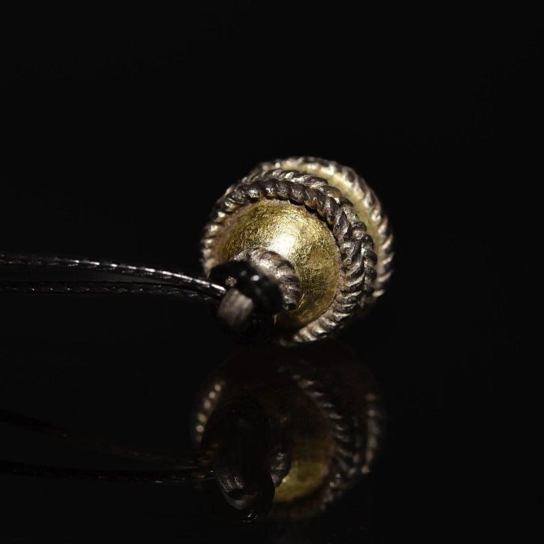 Viking Silver & Gold-Plated Sphere Pendant - 9th to 12th Century CE | Wearable Antique Elegance