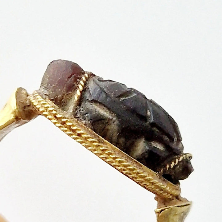 Greco-Roman Gold Ring with Tortoise Intaglio - 1st Millennium CE | Iranian Royal Family