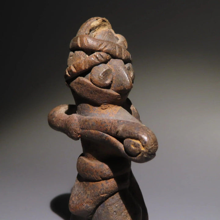 Nayarit Terracotta Slingshot Warrior Figure - 8th to 3rd Century BC | Published & Exhitbited