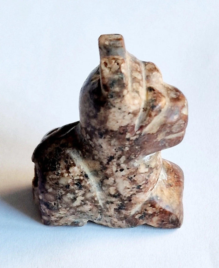 Sino-Mongolian Marble Dog Bead Talisman - 1st Millenium CE | Zelnik Collection