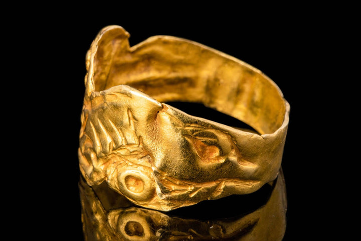 Scythian Gold Lion Ring - 6th to 4th Century BCE | Nomadic Warrior Symbolism