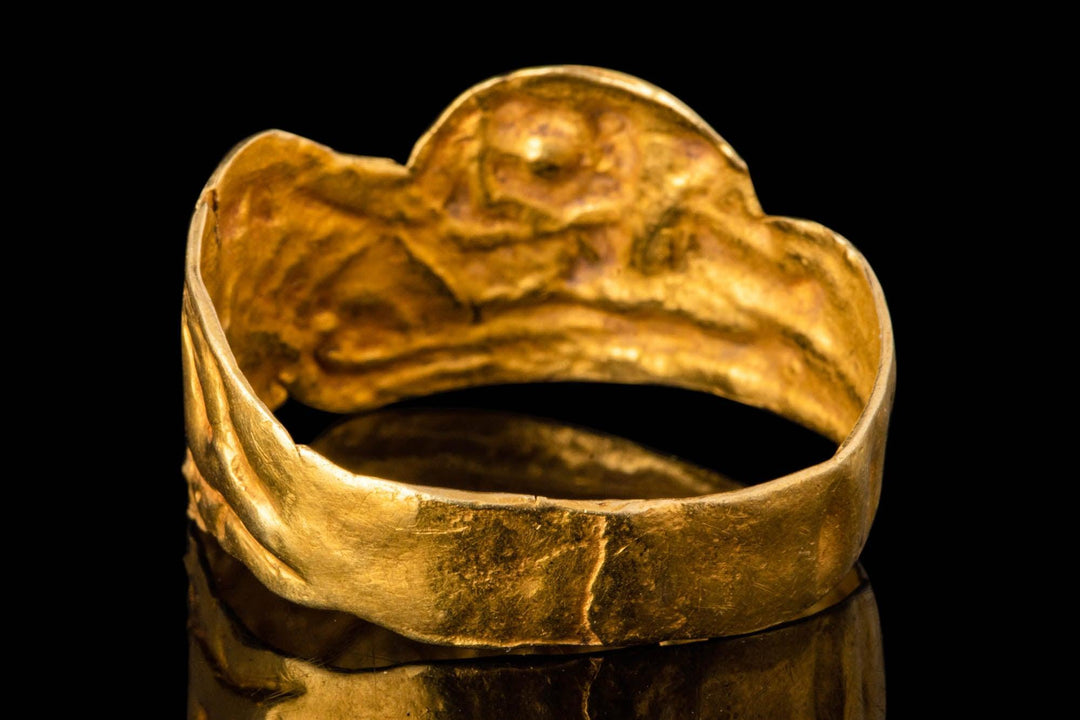 Scythian Gold Lion Ring - 6th to 4th Century BCE | Nomadic Warrior Symbolism