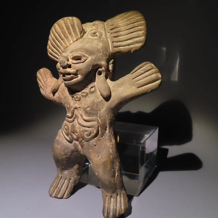 Teotihuacan Terracotta Whistle Figure - 4th to 8th Century CE | Very Rare and Published