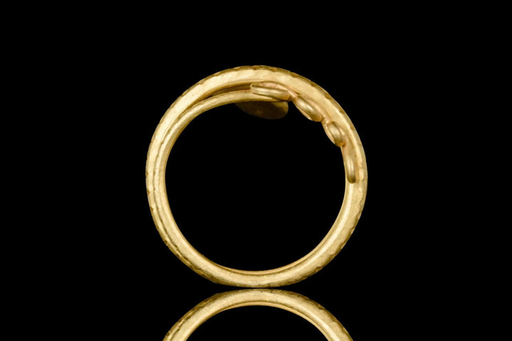 Romano-Egyptian Gold Snake Ring - 1st Century BCE to 1st Century CE | Ancient Symbol of Eternity