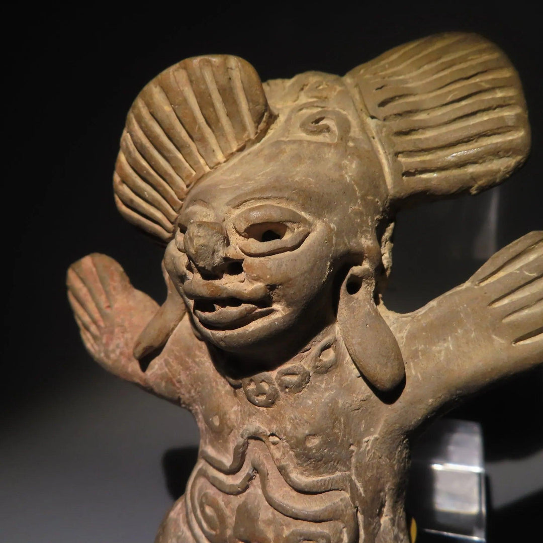 Teotihuacan Terracotta Whistle Figure - 4th to 8th Century CE | Very Rare and Published