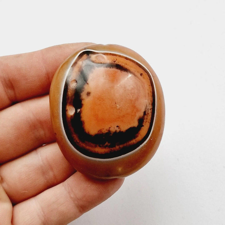 Indus Valley Natural Banded Agate "Eye Bead" Pectoral Talisman - 4500 Years Old | Zelnik Collection