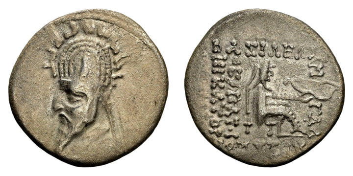 Parthische zilveren drachme - 93 tot 69 BCE | Mithridates II De Grote