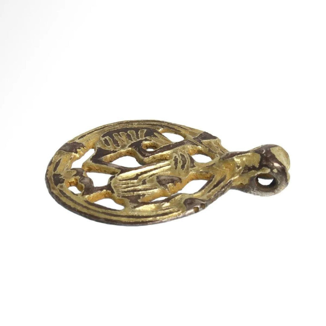 Viking Gilded Bronze Beast Pendant - 10th to 11th Century CE | Riddarholmen Rus