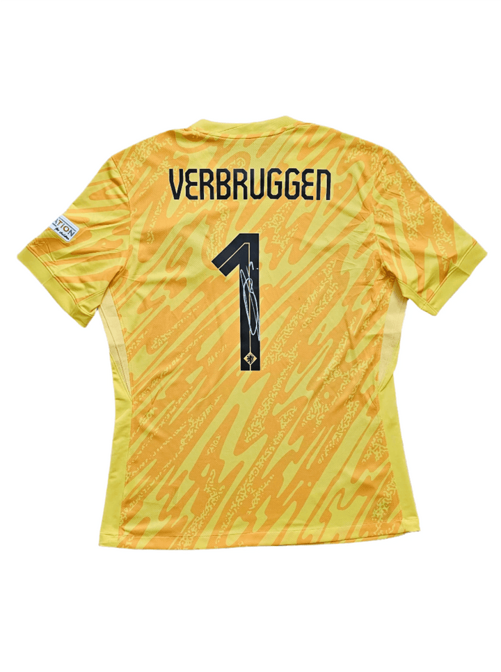 Bart Verbruggen 1 Holland Euro 2024 - Match Issued Shirt Signed | Jongste Goalkeeper