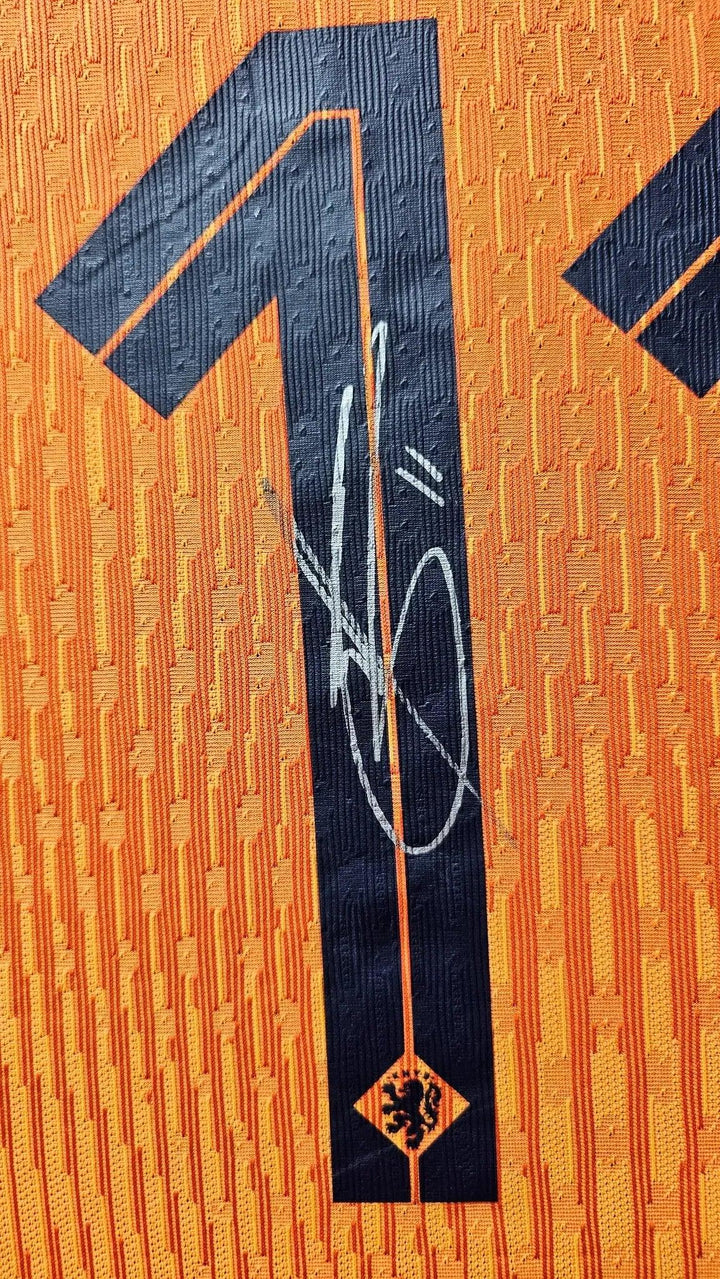 Cody Gakpo 11 Holland Euro 2024 - Match Worn Shirt Gesigneerd | Topscorer