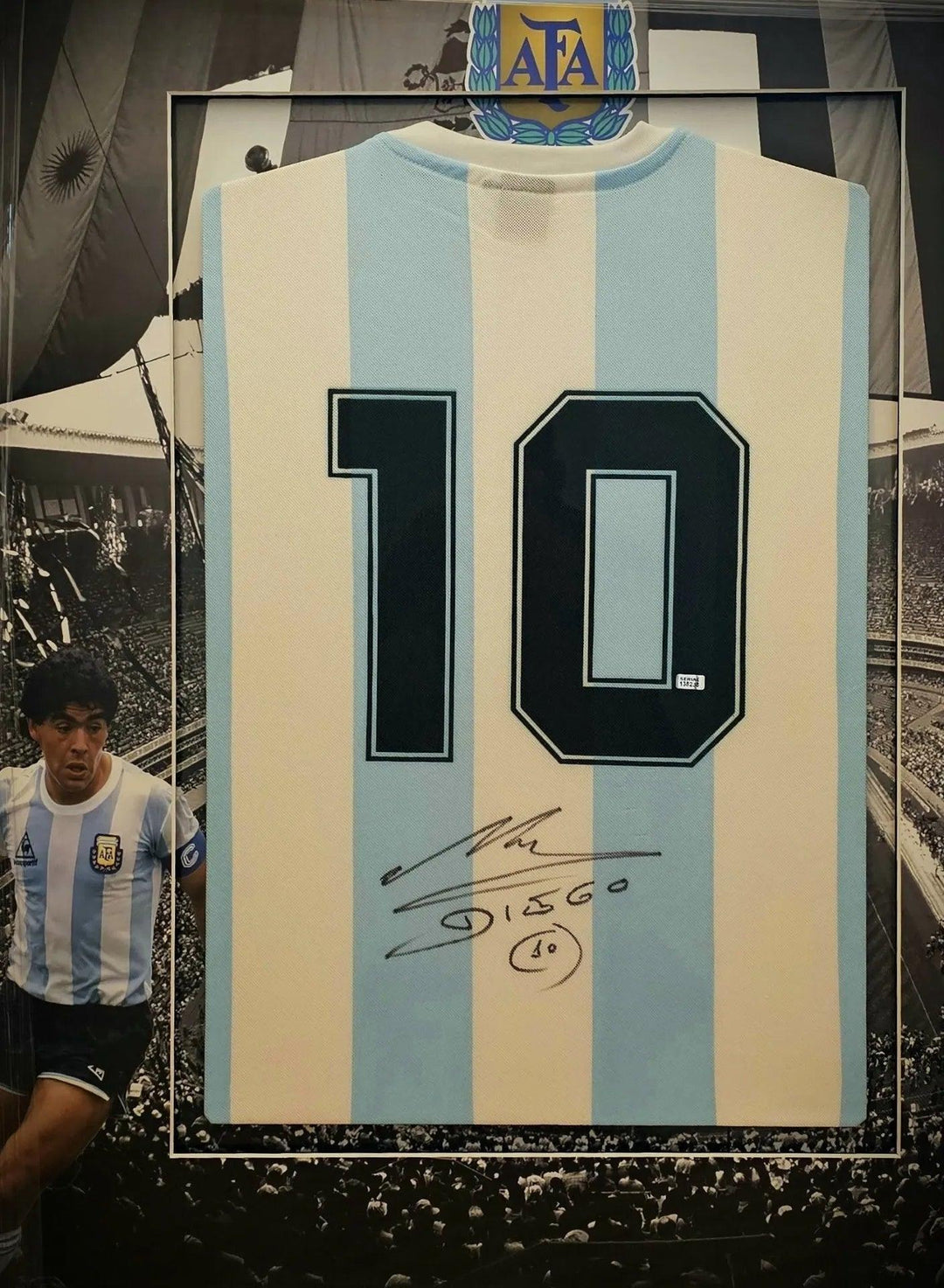 Diego Maradona 10 Argentina 1986 World Cup - Signed Soccer Shirt | Iconic Hand of God Memorabilia