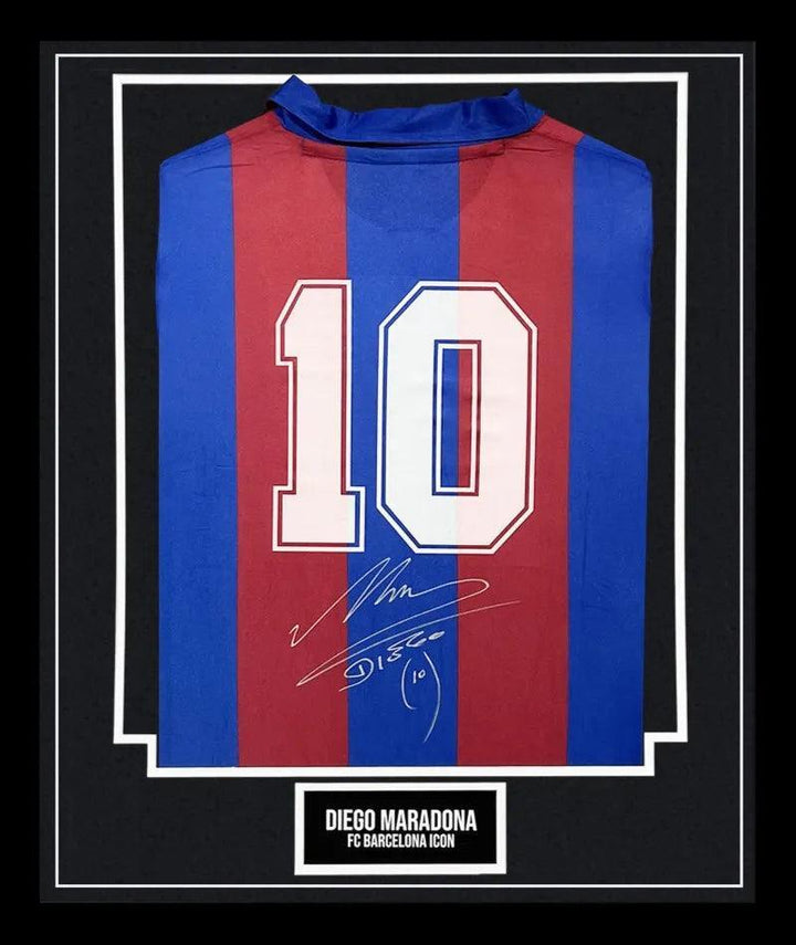 Diego Maradona 10 Barcelona 1982-1983 - Signed Soccer Shirt | Firma Stella