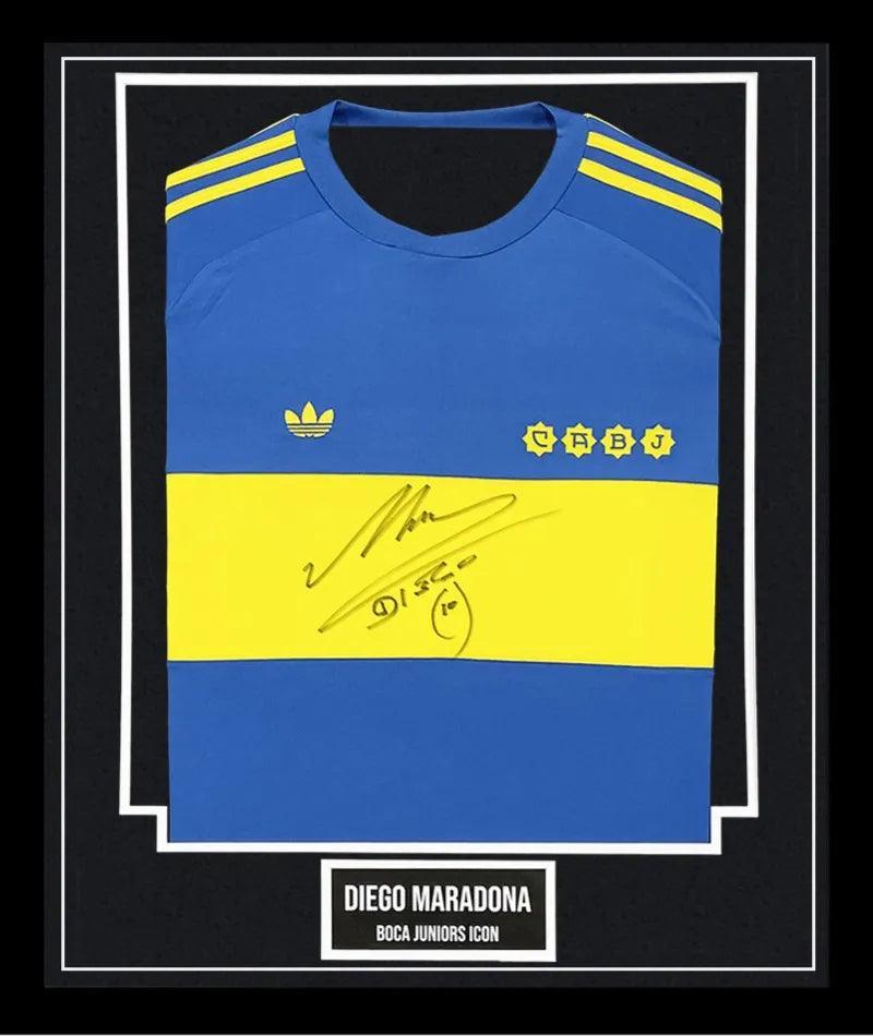 Diego Maradona 10 Boca Juniors 1981-1982 - Signed Soccer Shirt | Firma Stella