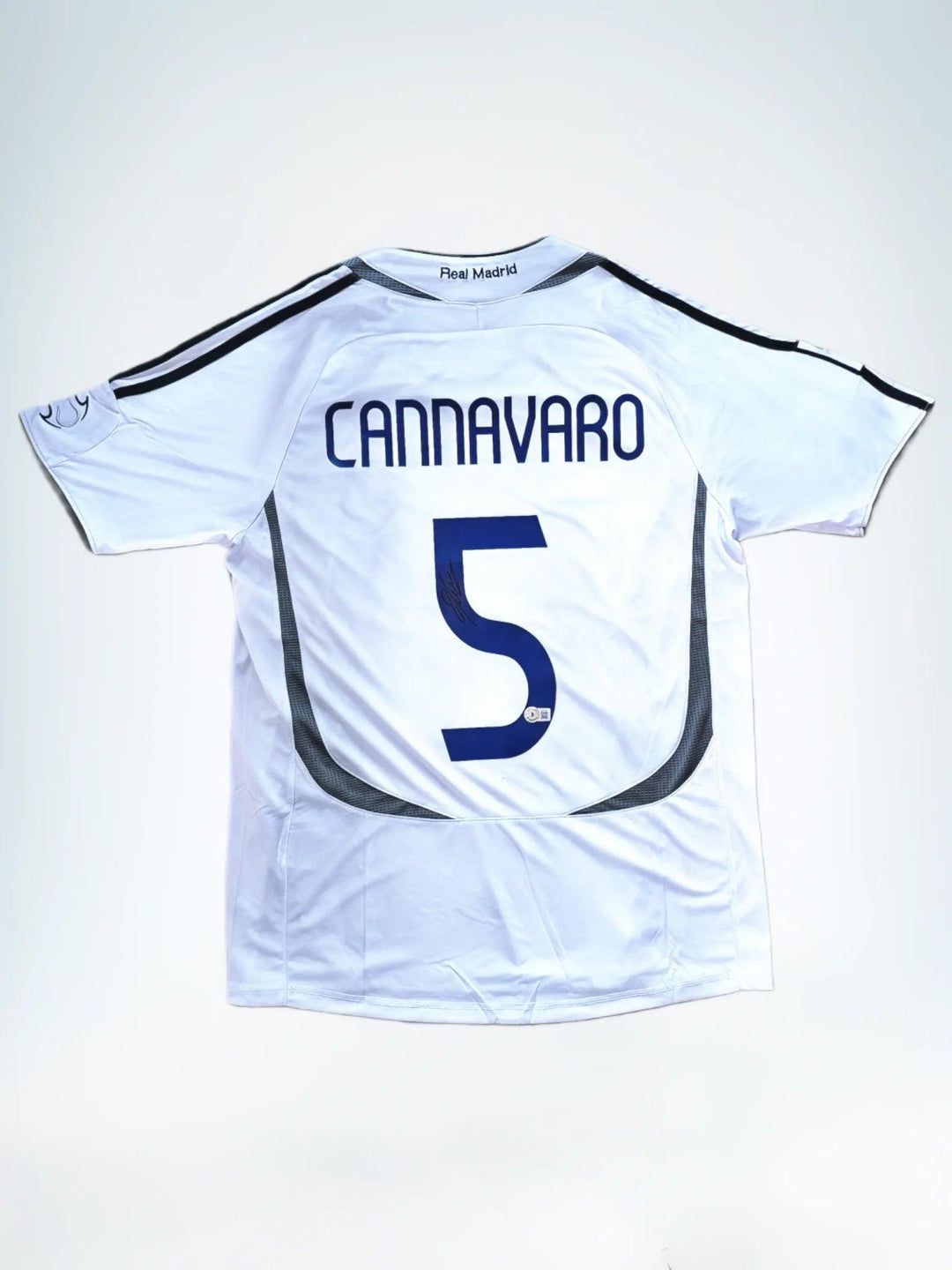 Fabio Cannavaro 5 Real Madrid 2006-2007 Thuis - Gesigneerd voetbalshirt | Defensieve maestro