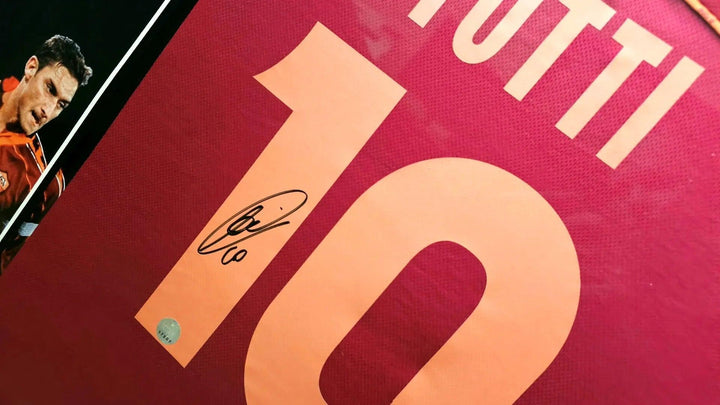 Francesco Totti 10 AS Roma 1998-1999 Home - Signed Soccer Shirt | Exclusive Memorabilia