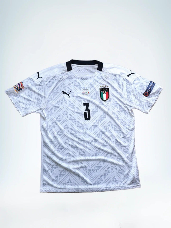 Giorgio Chiellini 3 Italy 2020 - Match Issued Shirt | Italy vs. Holland