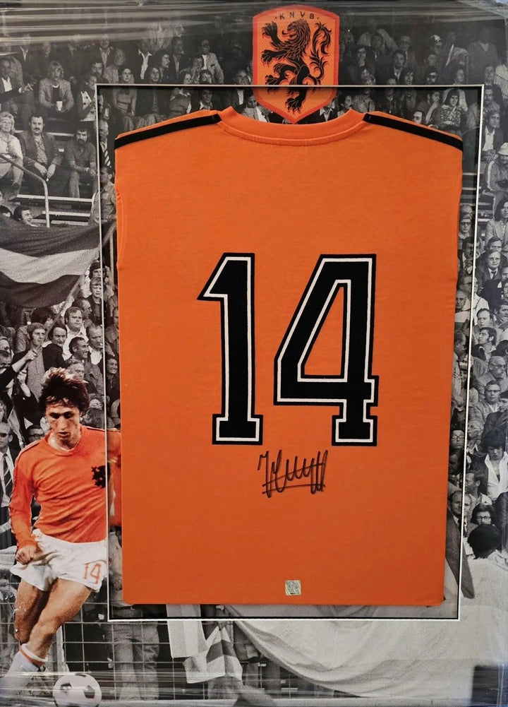 Johan Cruyff 14 Holland 1974 World Cup - Signed Soccer Shirt | Iconic Number, Authentic Memorabilia