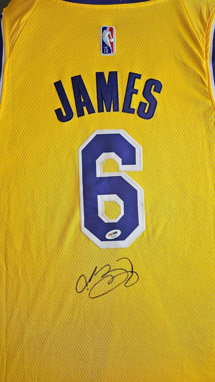 Lebron James 6 LA Lakers Home - Signed Basketball Jersey | King James