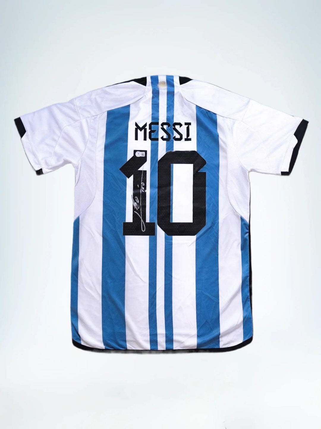 Lionel Messi 10 Argentinië WK 2022 - Gesigneerd voetbalshirt | Finale editie