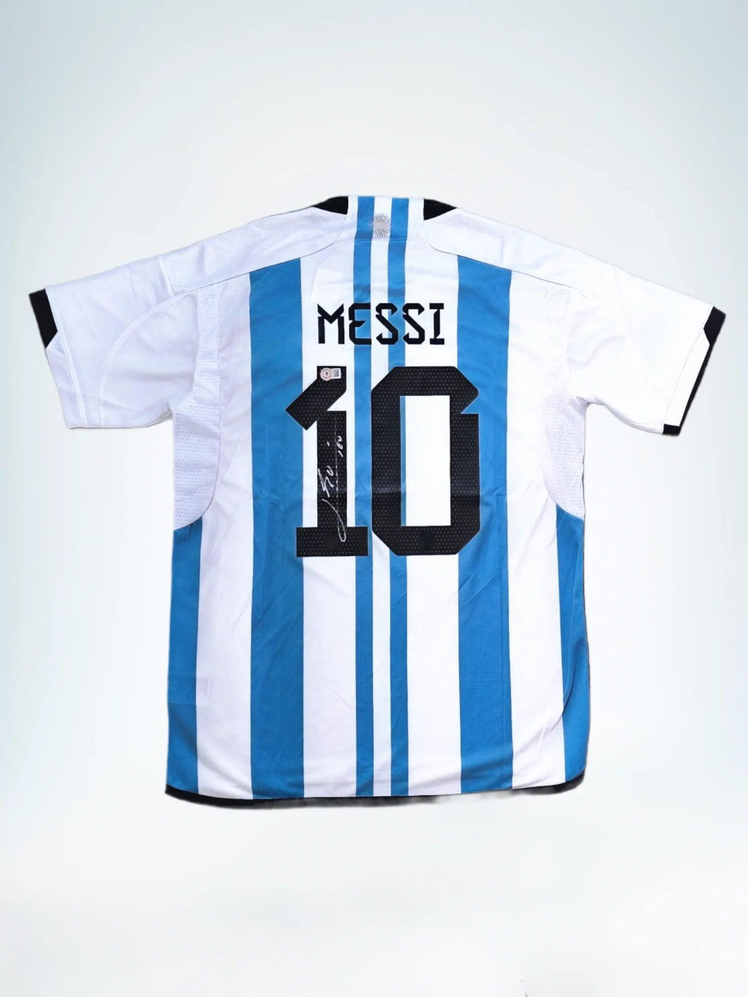 Messi 10 Argentinië WK shirt 2022 - Gesigneerd en authentiek | Wereldkampioen