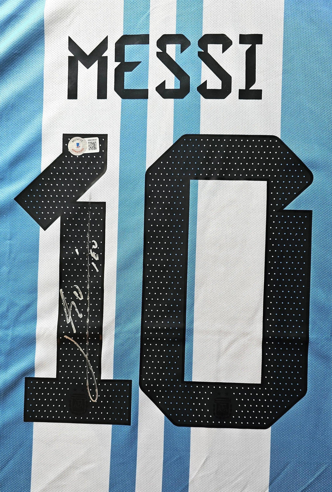 Messi 10 Argentina 2022 World Cup Jersey - Signed & Authenticated | World Champion