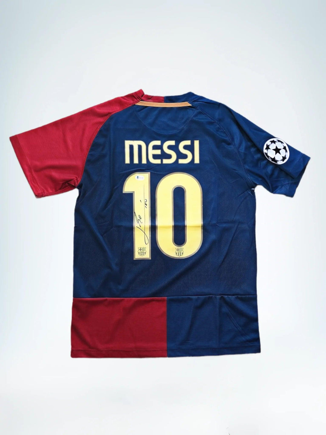 Lionel Messi 10 FC Barcelona Finale 2008-2009 - Gesigneerd voetbalshirt | Beckett Witnessed