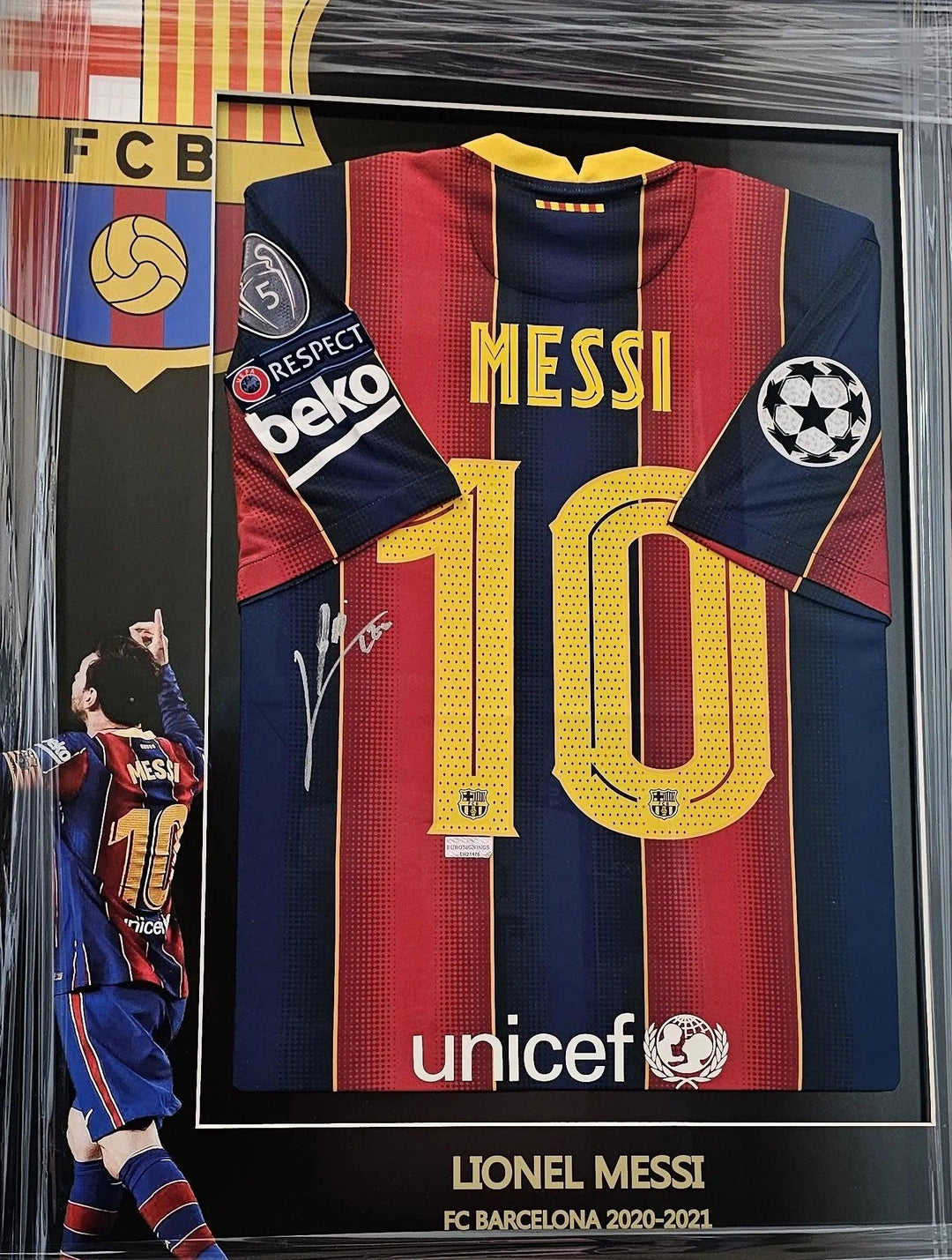 Lionel Messi 10 Barcelona 2020-2021 Home - Signed Soccer Shirt | Final Barça Season