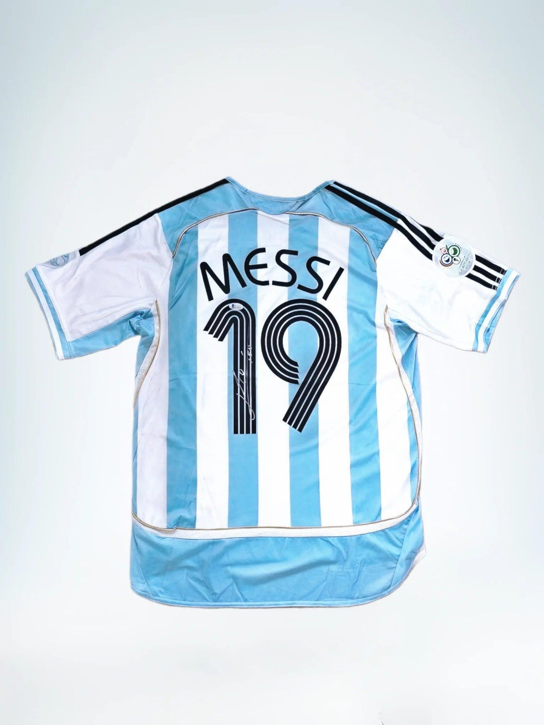 Messi 19 Argentinië WK 2006 shirt - Gesigneerd debuut | Beckett COA