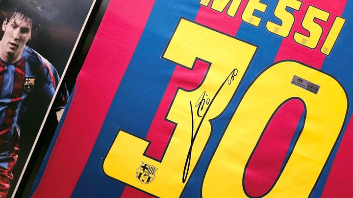 Lionel Messi 30 Barcelona 2005-2006 Home - Signed Soccer Shirt | Birth of a Legend