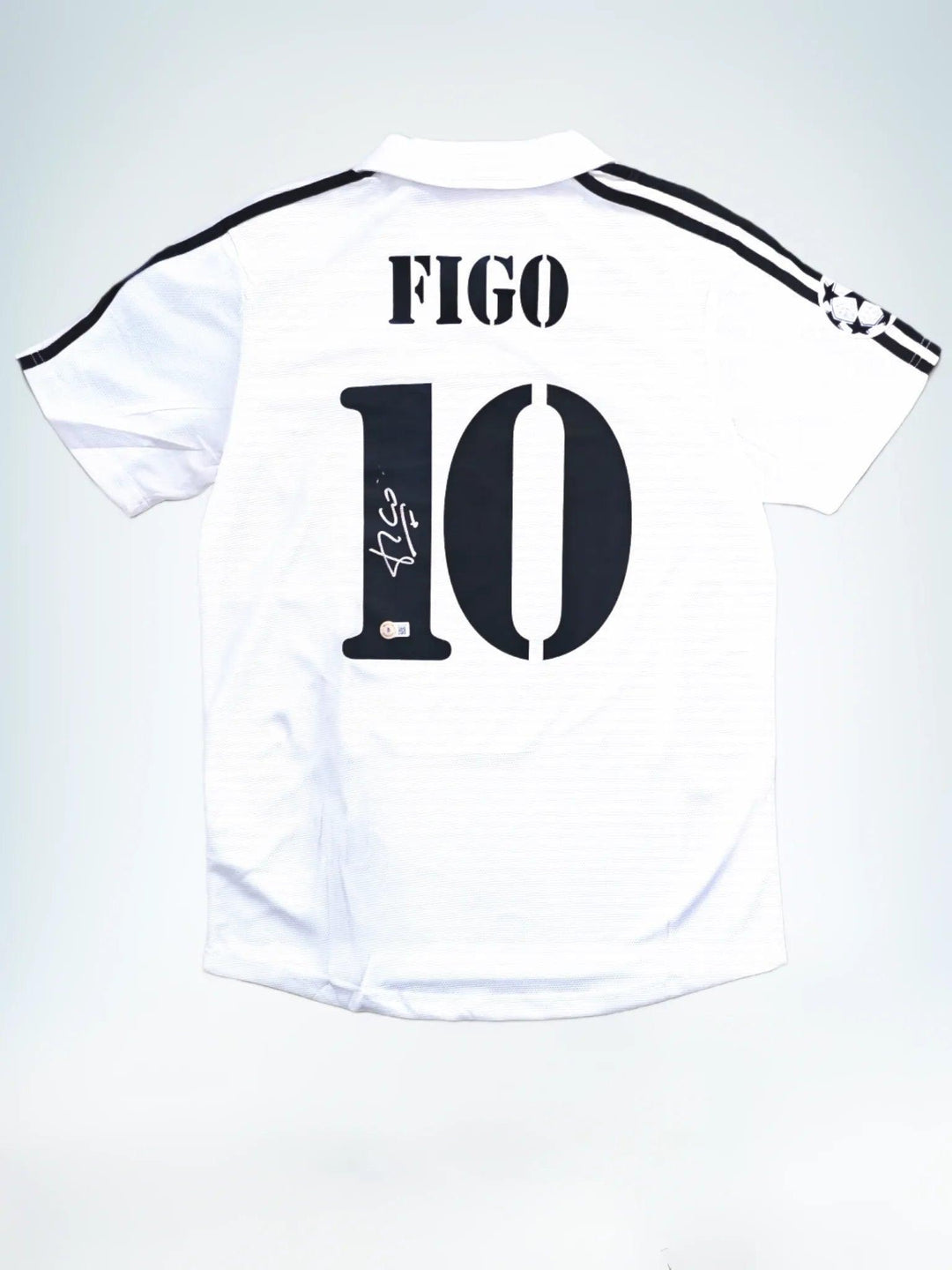 Luis Figo 10 Real Madrid 2001-2002 Thuis - Gesigneerd voetbalshirt | Europees Kampioen