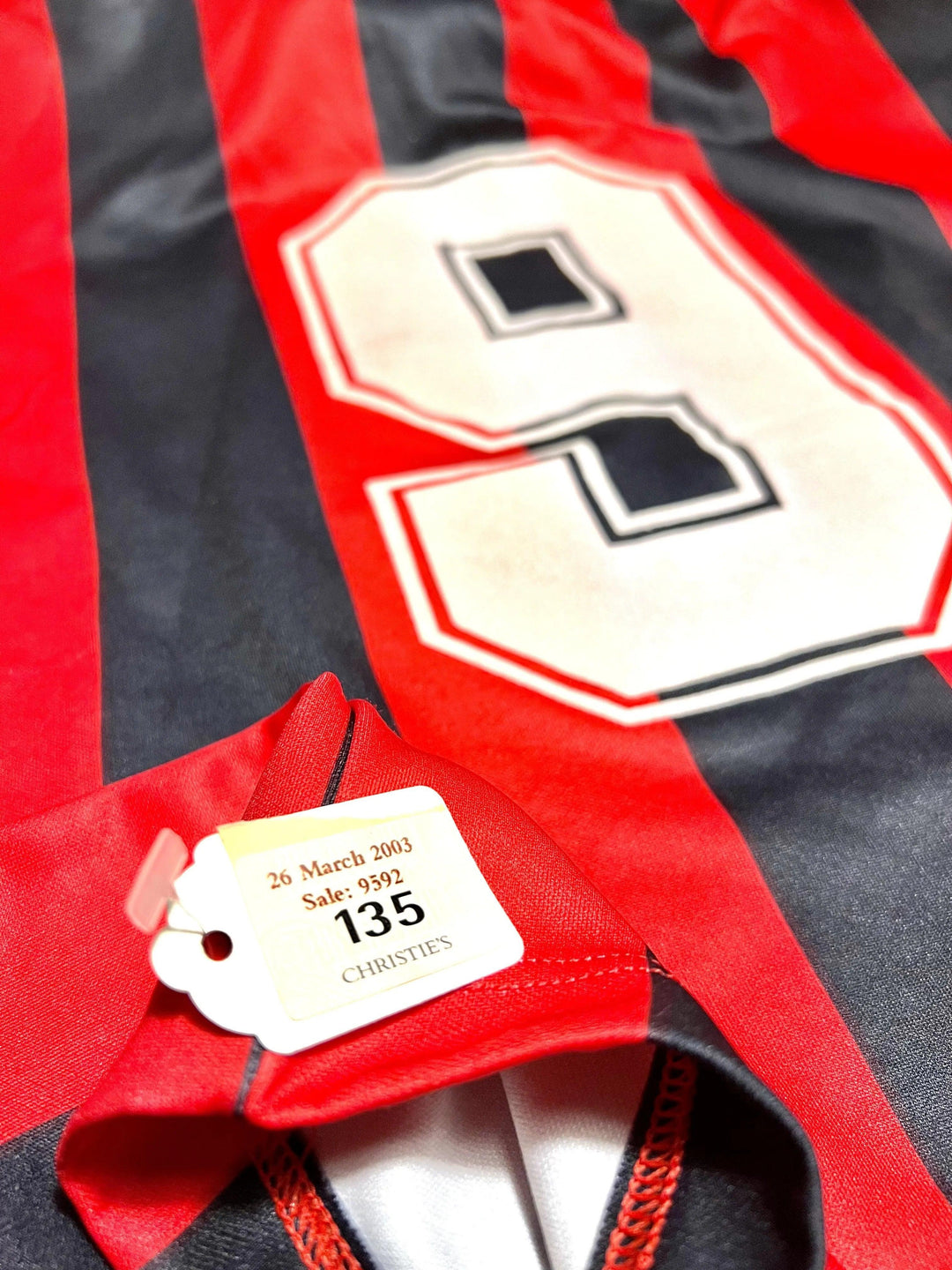 Marco van Basten 9 AC Milan 1990-1991 - Rare Match-Worn Shirt | Christie's COA