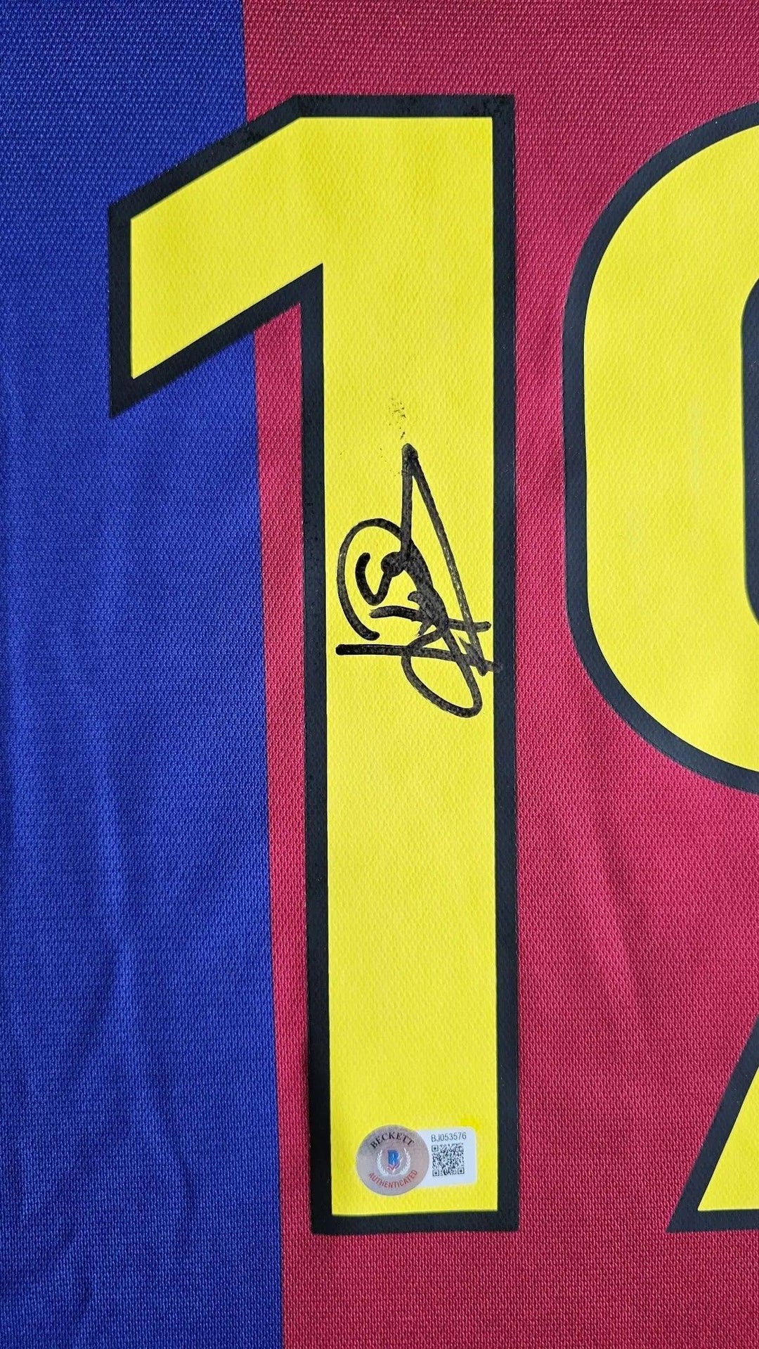 Patrick Kluivert 19 Barcelona 1998-1999 Home - Signed Soccer Shirt | Blaugrana