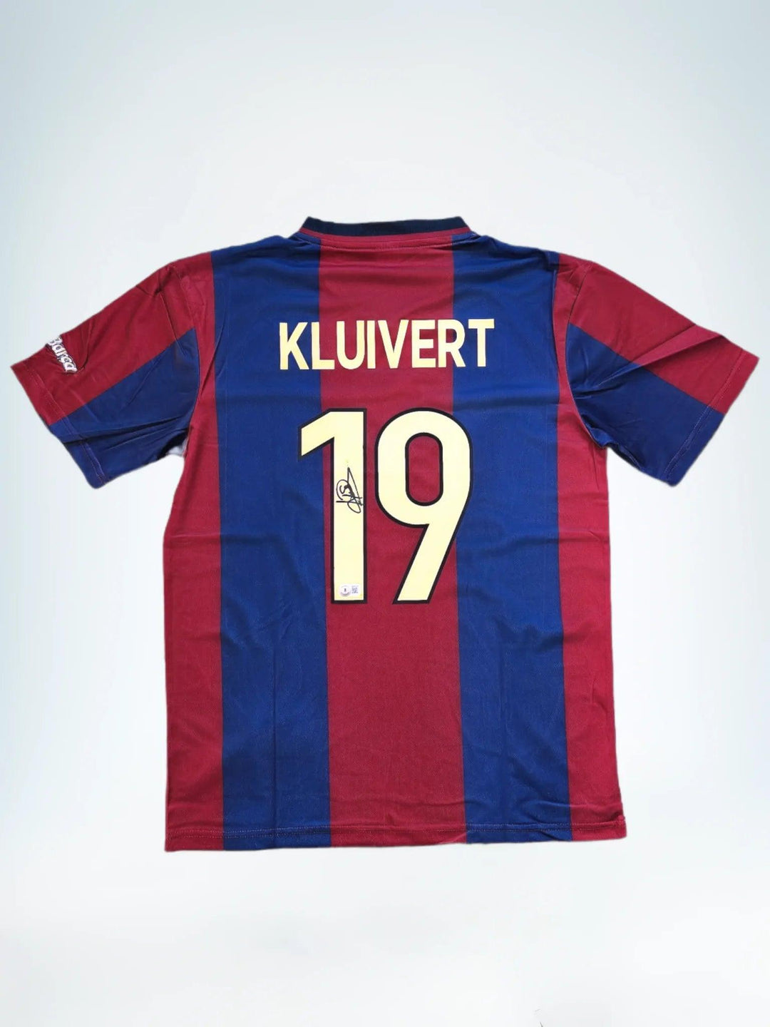 Patrick Kluivert 19 Barcelona 1998-1999 Thuis - Gesigneerd voetbalshirt | Blaugrana