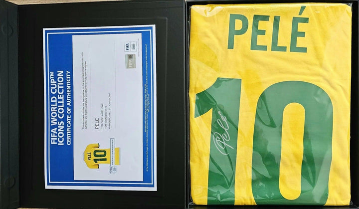 Pele Brazil 10 1970 Home - Signed Soccer Shirt | Rare FIFA Certified Edition