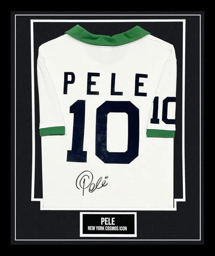 Pele 10 New York Cosmos 1975 - Signed Soccer Shirt | Firma Stella