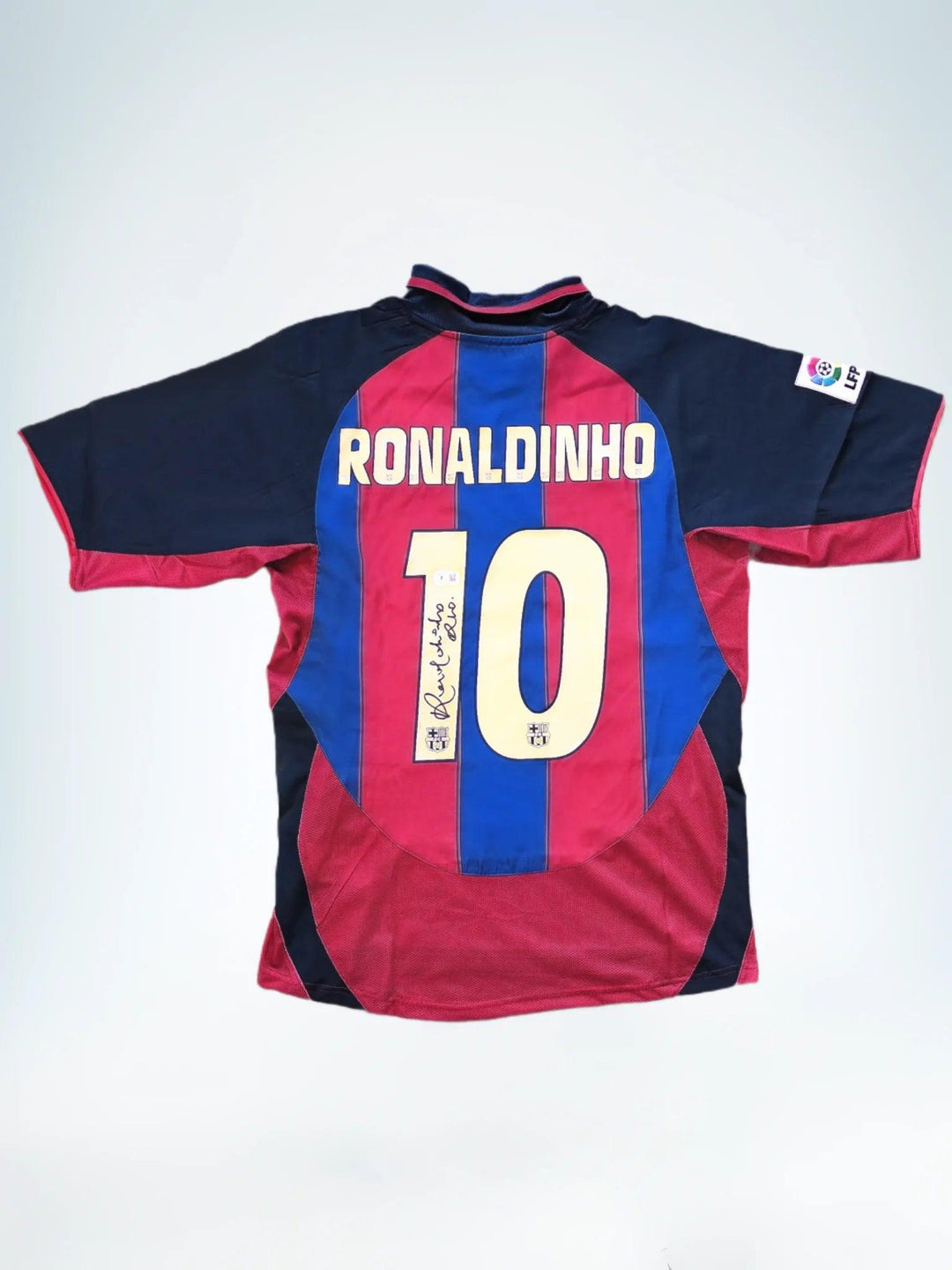 Ronaldinho 10 Barcelona 2003-2004 Thuis - Gesigneerd voetbalshirt | Samba voetbal