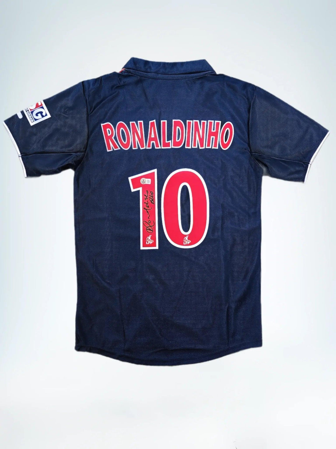 Ronaldinho 10 Paris Saint-Germain 2001-2002 Thuis - Gesigneerd voetbalshirt | Een Franse affaire van een Braziliaan