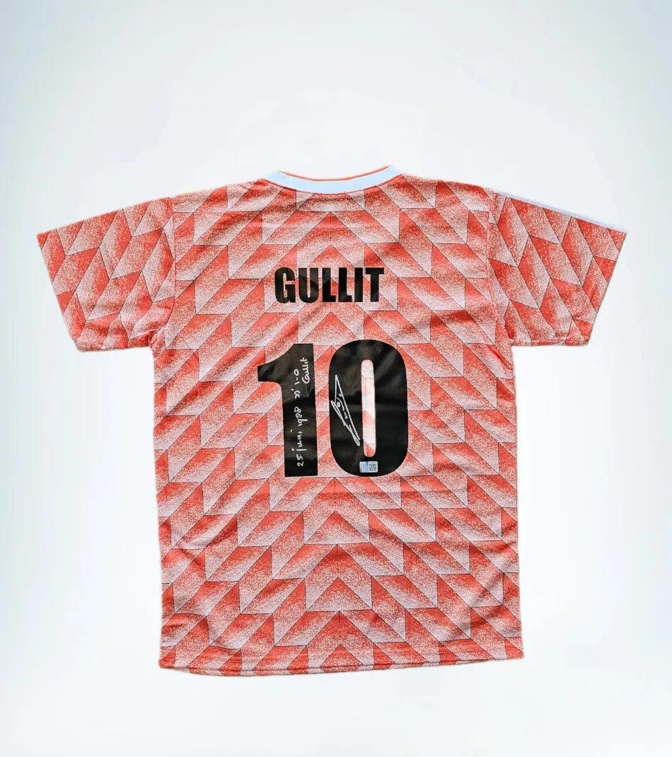 Ruud Gullit 10 Holland - Gesigneerd voetbalshirt | Finale EK '88 Doelpunt