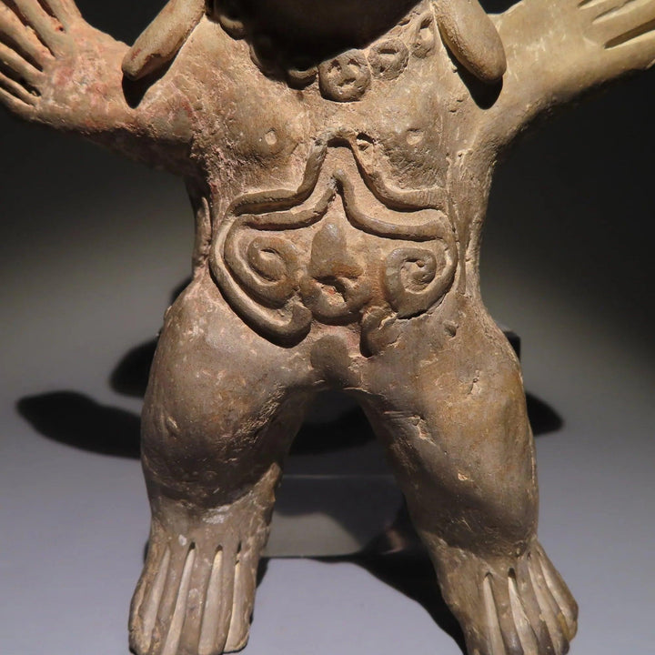 Teotihuacan Terracotta Whistle Figure - 4th to 8th Century CE | Very Rare and Published