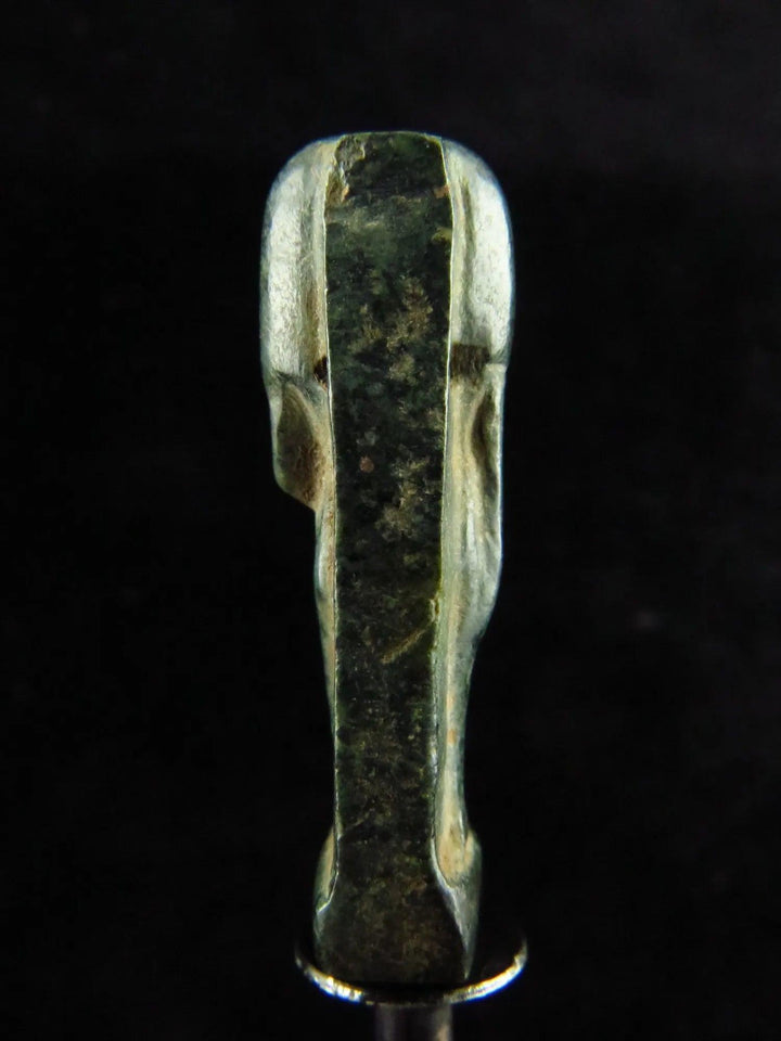 Ancient Egyptian Green Stone Amulet - 16th to 11th century BCE | Mother Goddess Hathor