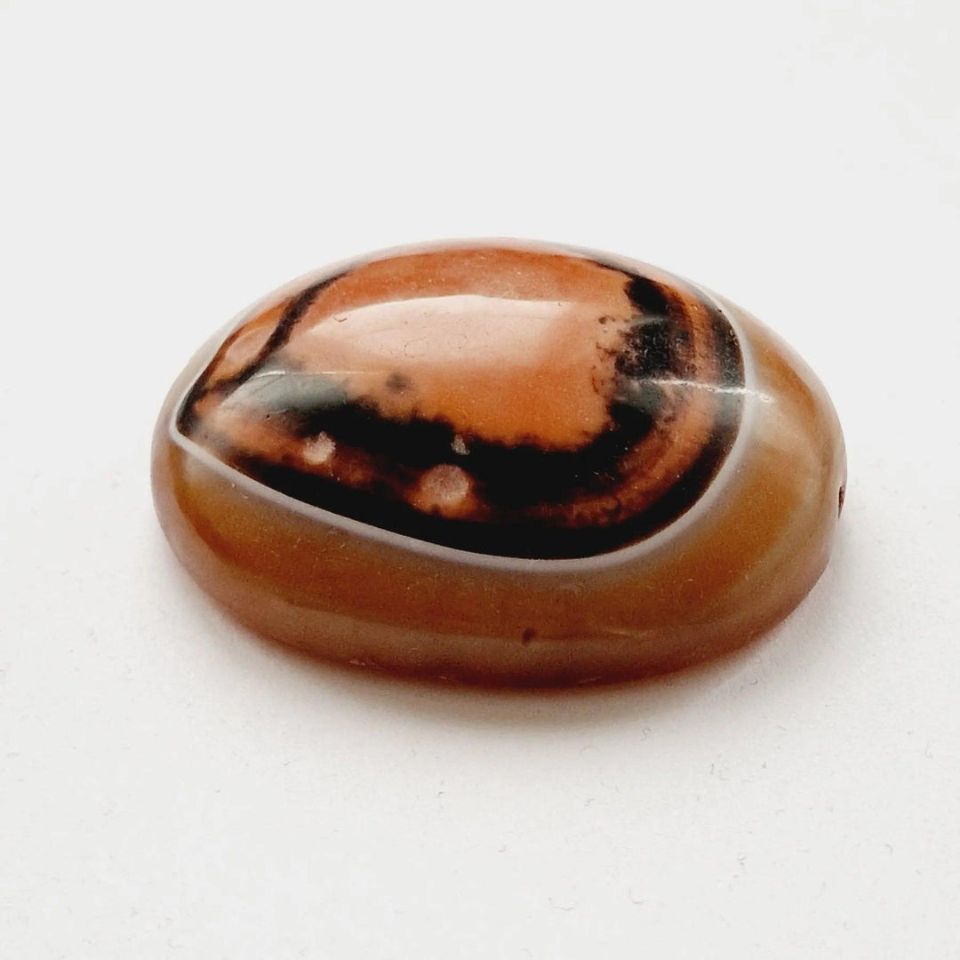 Indus Valley Natural Banded Agate "Eye Bead" Pectoral Talisman - 4500 Years Old | Zelnik Collection