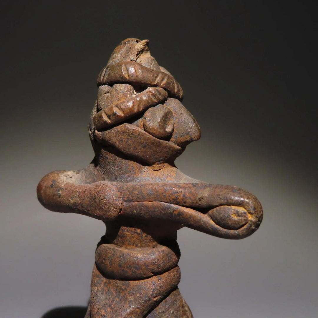 Nayarit Terracotta Slingshot Warrior Figure - 8th to 3rd Century BC | Published & Exhitbited